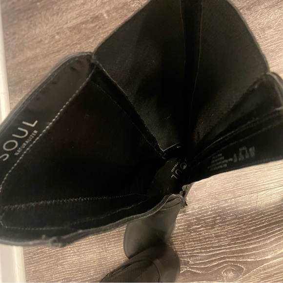 SOUL Naturalizer Triya Black Knee High Heeled Boots 8.5M - Picture 7 of 11